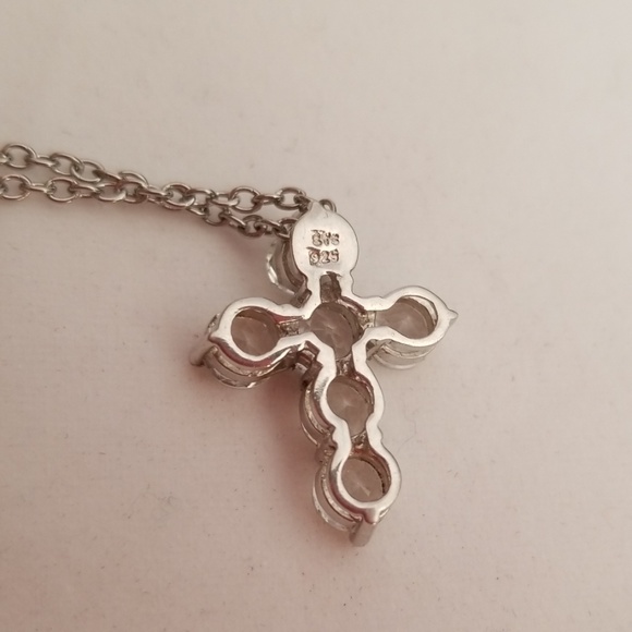 925 Sterling Silver Easter Cross Necklace - Picture 8 of 8